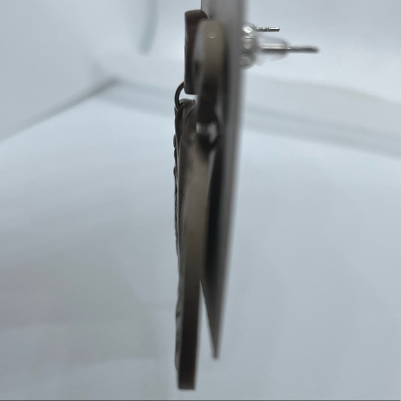 Large Handmade Clay Earrings - Picture 9 of 13